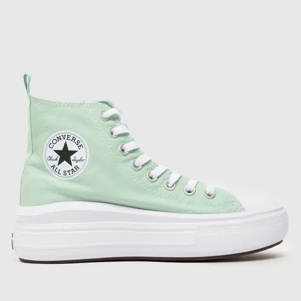 Converse light green all star hi move Girls Youth Trainers