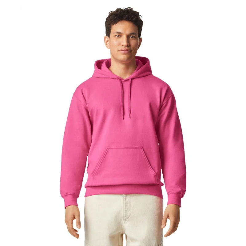 Image of Gildan Mens Softstyle Fleece Midweight Hoodie in Purple Size: 2XL Purple Male 2XL