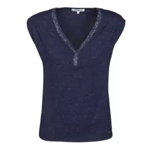 Image of Morgan DMAYA womens T shirt in Blue - Sizes S,M,L,XL,XS