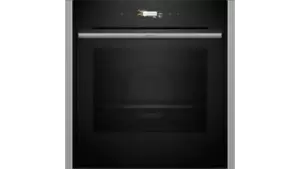 image of Neff B54CR31N0B N70 Slide and Hide Built-In Electric Single Oven Stainless Steel