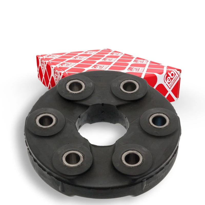 Image of FEBI BILSTEIN 04434 Drive Shaft Coupler Front, Ø: 133mm, Bolt Hole Circle Ø: 96mm Elastomer Joint,propeller shaft (1427)