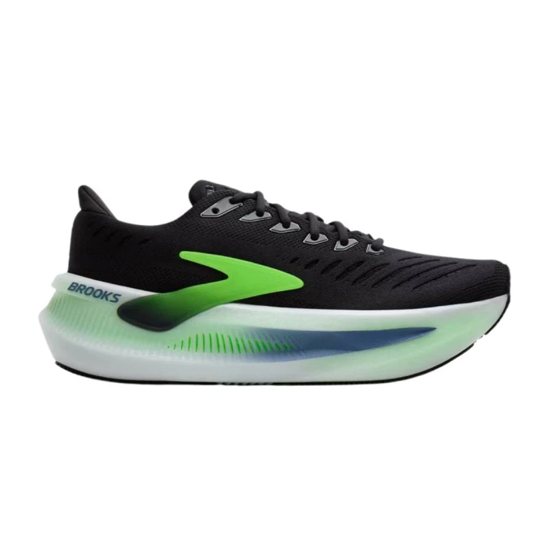 Image of Brooks Brooks Glycerin Max 2 Mens Phantom/White/Green Gecko - Black / 12 / Standard