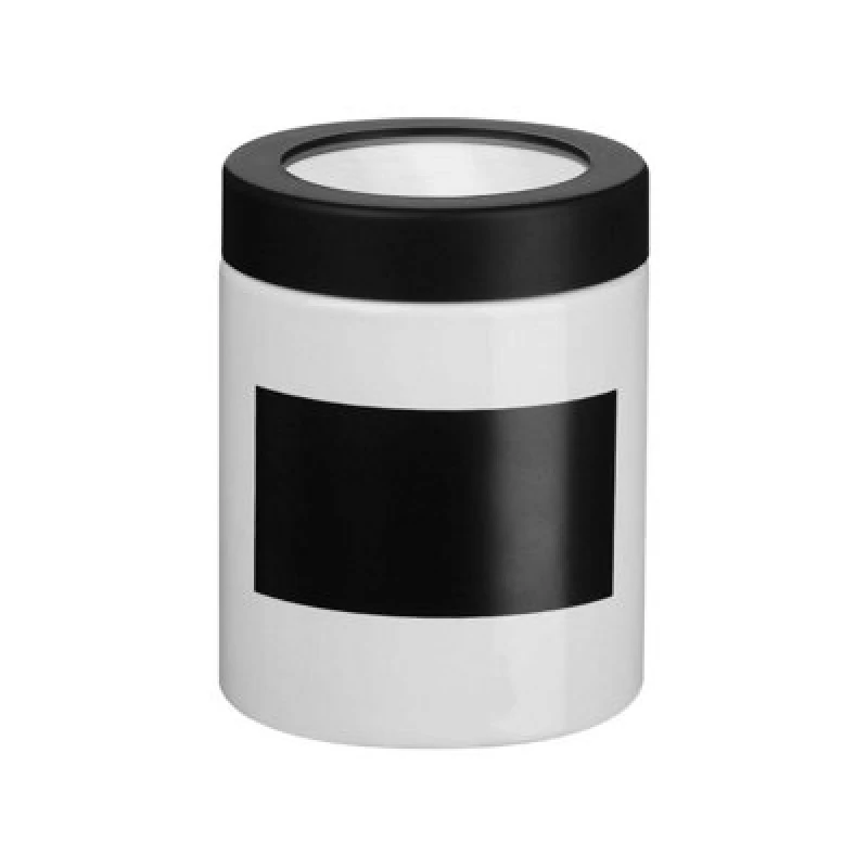 Image of Premier Housewares Essentials by Premier Chalk Board Small Canister Black