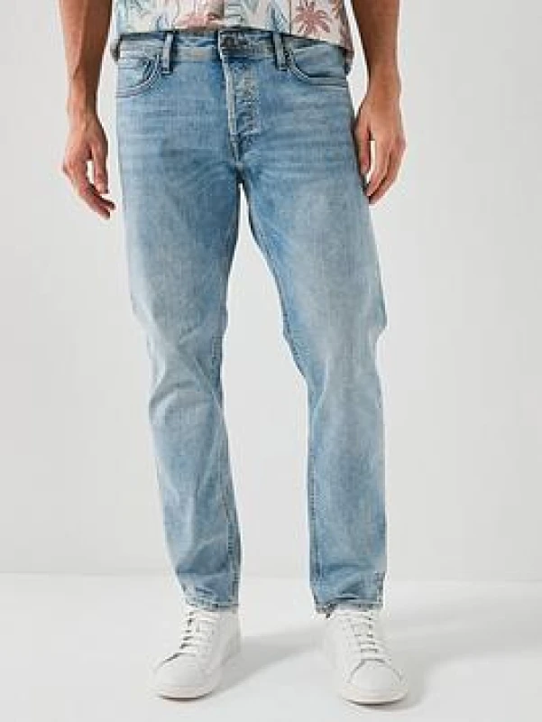 Image of jack & jones Mike Original 171 Tapered Jeans Blue Denim 32W x 32L