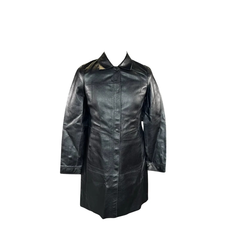 Image of Freaky Nation Womens leather coat Freaky Nation Gesa Noir Female 2XS