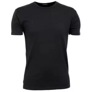 Image of Tee Jays Mens Interlock Short Sleeve T-Shirt (2XL) (Black)