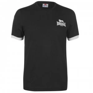 Image of Lonsdale Small Logo T Shirt Mens - Black