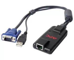 Image of KVM-USBVM - Black - D-Sub - USB - RJ-45 - 130g - 129mm - 42 mm