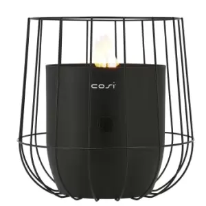 image of Pacific Lifestyle Cosiscoop Basket Fire Lantern - Black