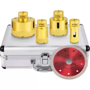 Image of Vevor 4pcsdiamond Drill Bits Hole Saw Set 25/35/50/68mm Ceramic Porcelain
