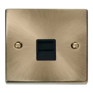 Image of Click Scolmore Deco 1 Gang Master Telephone Socket - VPAB120BK