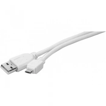 Image of Usb 2.0 A To Micro B Cord White 1.8m