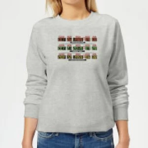 Image of Back To The Future Destination Clock Womens Sweatshirt - Grey - L