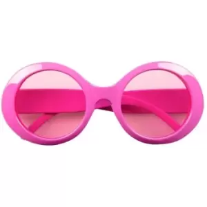 image of Bright Coloured Neon 60's Glasses (Pink)