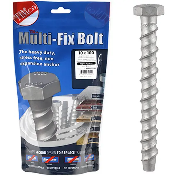 image of Multi Fix Bolt Hex Head Concrete Screws MF10100B Diameter: 10mm