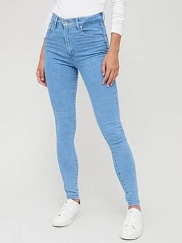 Image of Levis 721 High Rise Skinny Jean - Blue Size 27, Inside Leg 30, Women