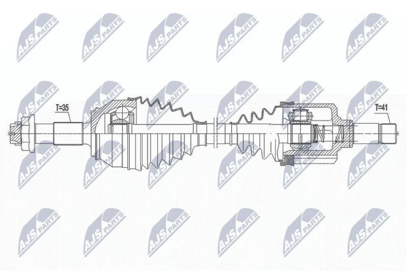 Image of NTY Drive shaft NTY NPW-FT-037