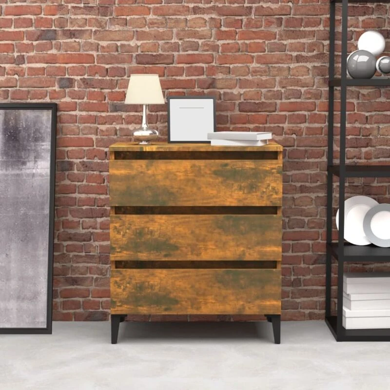 Image of VIDAXL Sideboard Smoked Oak 60x35x69cm Engineered Wood Vidaxl 8720286955741