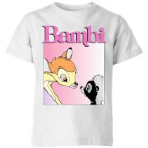 image of Disney Bambi Nice To Meet You Kids T-Shirt - White - 3-4 Years