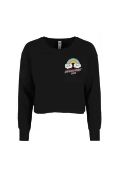 image of Depressed AF Crop Sweatshirt