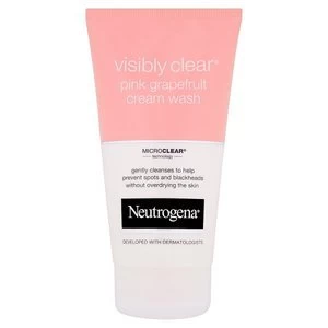 Image of Neutrogena Visibly Clear Pink Grapefruit Cream Wash 150ml