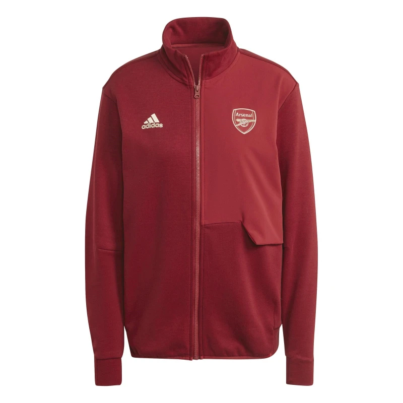 Image of adidas Arsenal Anthem Jacket Womens - Red Red S
