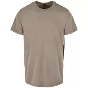Image of Build Your Brand Mens Acid Wash T-Shirt (3XL) (Asphalt)