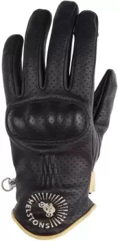 image of Helstons Sun Air Motorcycle Gloves, black, Size 2XL, black, Size 2XL