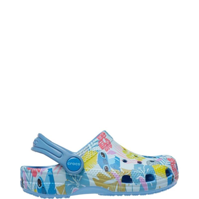 Image of Crocs Kids Toddlers Disney Stitch Classic Clogs Oxygen C8