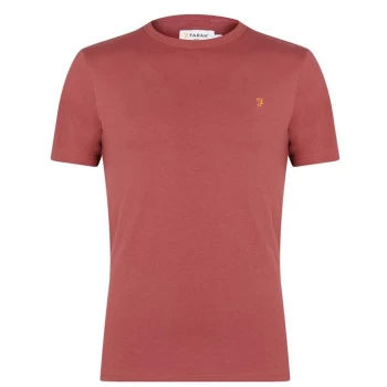 Image of Farah Denny Short Sleeve T Shirt - Smoky Mauve 523