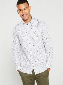 Image of Jack & Jones Premium Floral Shirt - White, Size L, Men