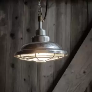 Image of Garden Trading St Ives Outdoor Mariner Outdoor Pendant Light - Galvanised Steel
