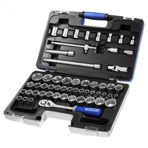Image of Expert by Facom 55 Piece 1/2" Drive Hex, Bi Hex and Torx Socket Set Metric 1/2"