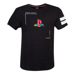 image of Sony Playstation Tech19 Mens Large T-Shirt - Black