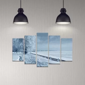 Image of 5DMDF-54 Multicolor Decorative MDF Painting (5 Pieces)
