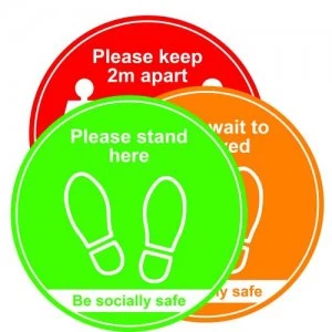 Image of 400mm Floor Graphic Traffic Light pk3