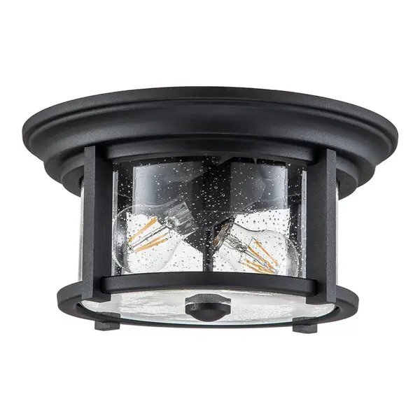 Image of Feiss Merrill Outdoor Flush Light - Black