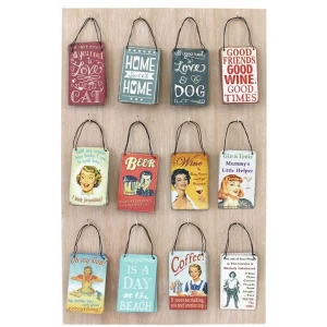 Image of Box of 48 Mini Metal Plaque Display