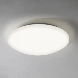 Image of LED 1 Light Bathroom Flush Ceiling Light Matt White IP44