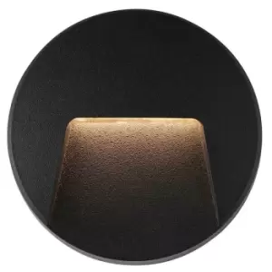 image of Netlighting Severus Cct LED Outdoor Surface Mounted Wall Guide Light Black 3000/