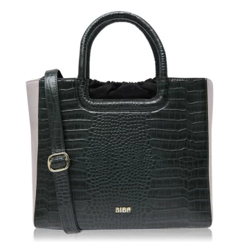 image of Biba Crocodile Print Grab Bag - Green Croc