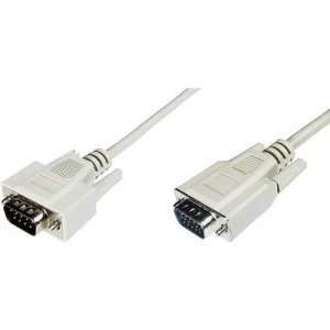 Image of Digitus VGA Cable 3m screwable Grey [1x VGA plug - 1x VGA plug]
