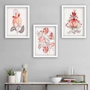 Image of SET_200 Multicolor Decorative Framed Painting (3 Pieces)