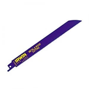 Image of IRWIN Sabre Saw Blade for Metal and Wood 110R 300 mm Pack of 5