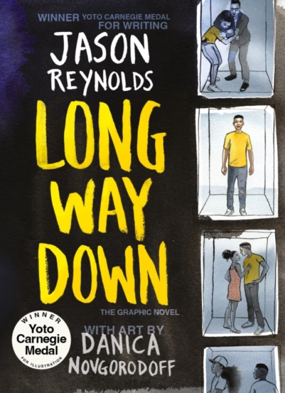 Image of Jason Reynolds Long Way Down (The Graphic Novel) Book Multi unisex
