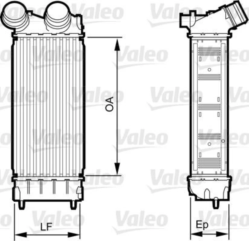 Image of Intercooler VALEO 818226