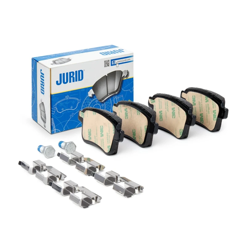 Image of JURID 573272J Brake pad set not prepared for wear warning indicator Brake Pad Set,disc brake (402)