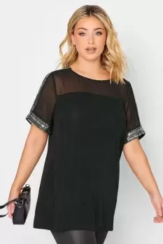 Image of Chiffon Sequin Top