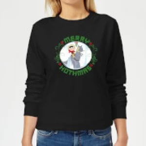 Image of Star Wars Merry Hothmas Womens Christmas Sweatshirt - Black