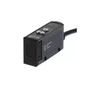 Image of Photo-electric Sensor, Retro-reflective, 2M, DC, 3-Wire, NPN, Horizontal, 2M Cable